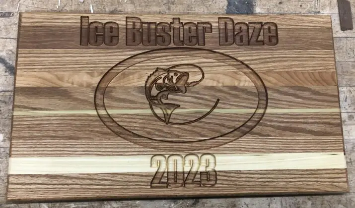 Ice Daze Cutting Board Door Prize